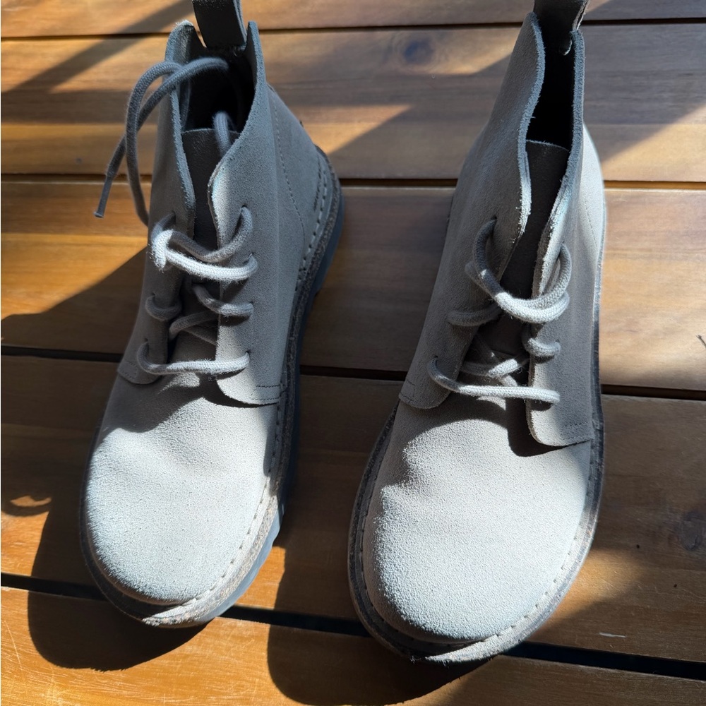 Birkenstock Unisex Cream Lace Up Booties Size EU 36